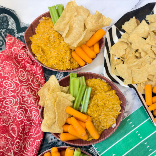 buffalo chicken wing dip with rotisserie chicken