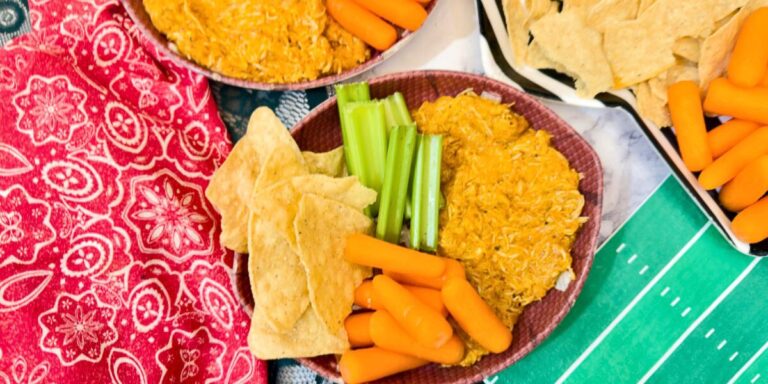 buffalo chicken wing dip with rotisserie chicken