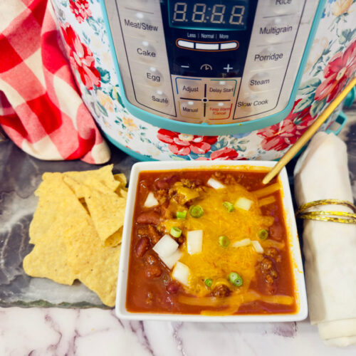 turkey chili cooked in instant pot