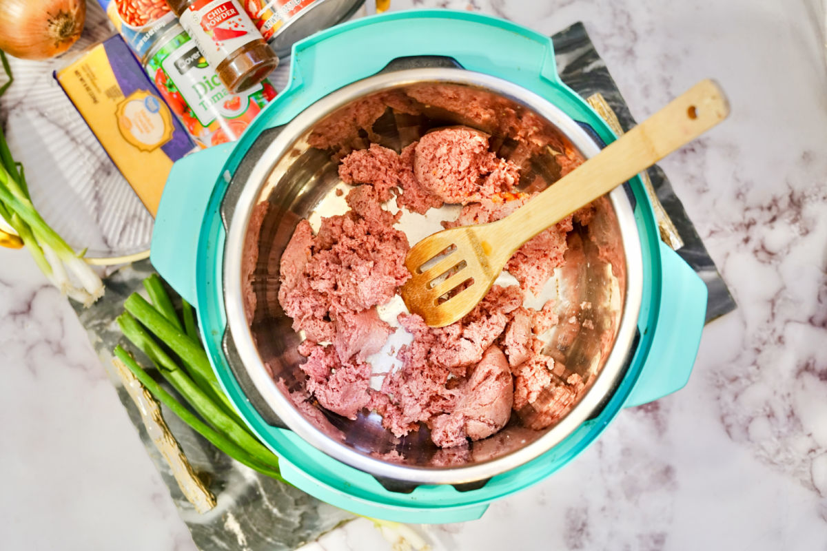 cooking ground turkey in instant pot