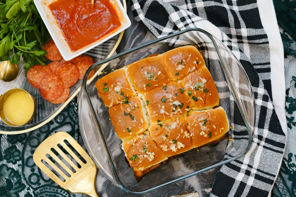 pizza sliders on counter