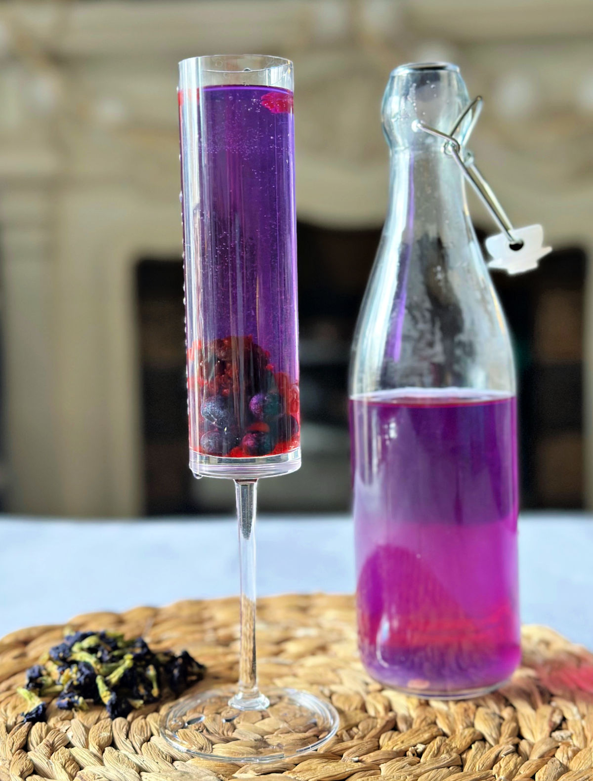 butterfly pea flower cocktail