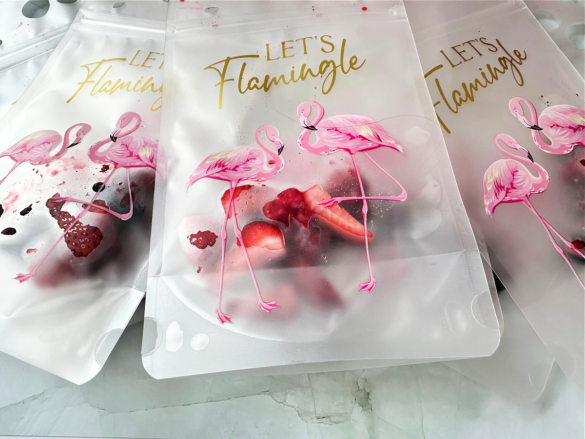 adding fruit to drink pouches