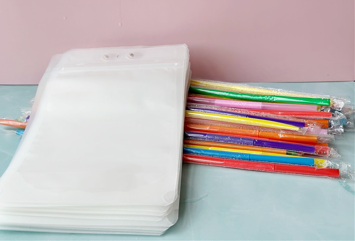 adult drink pouches with straws