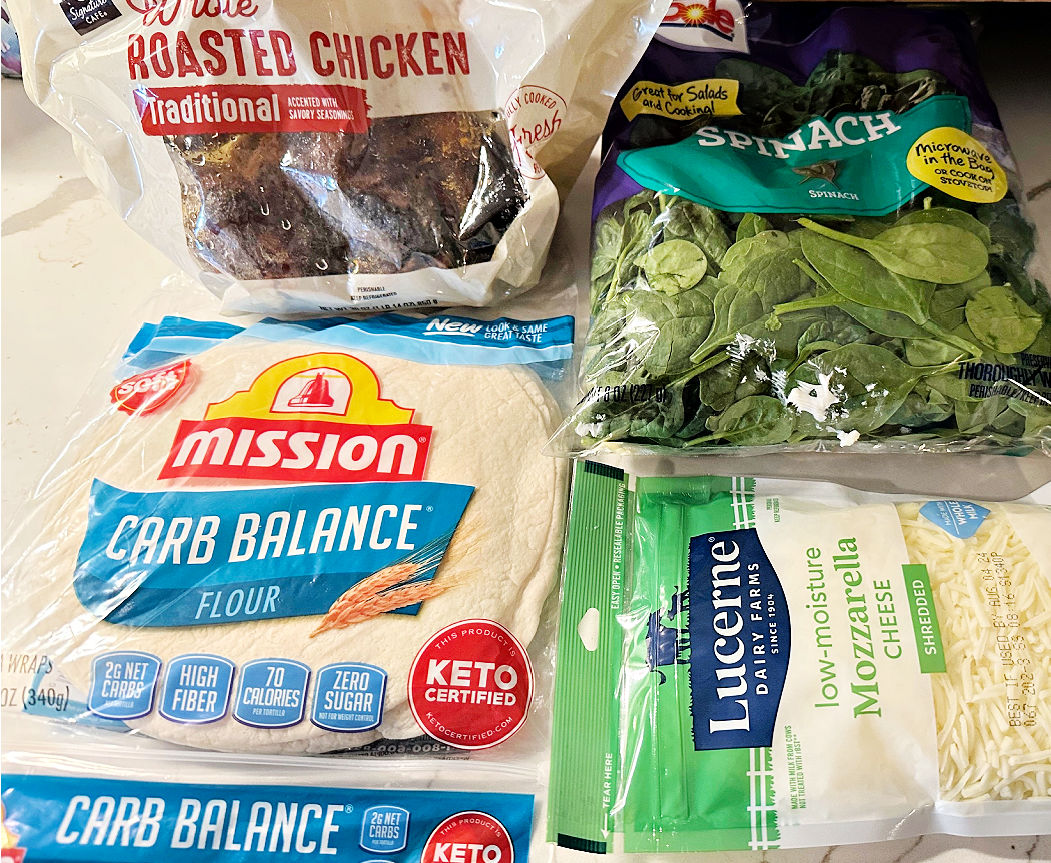 ingredients for chicken quesadillas
