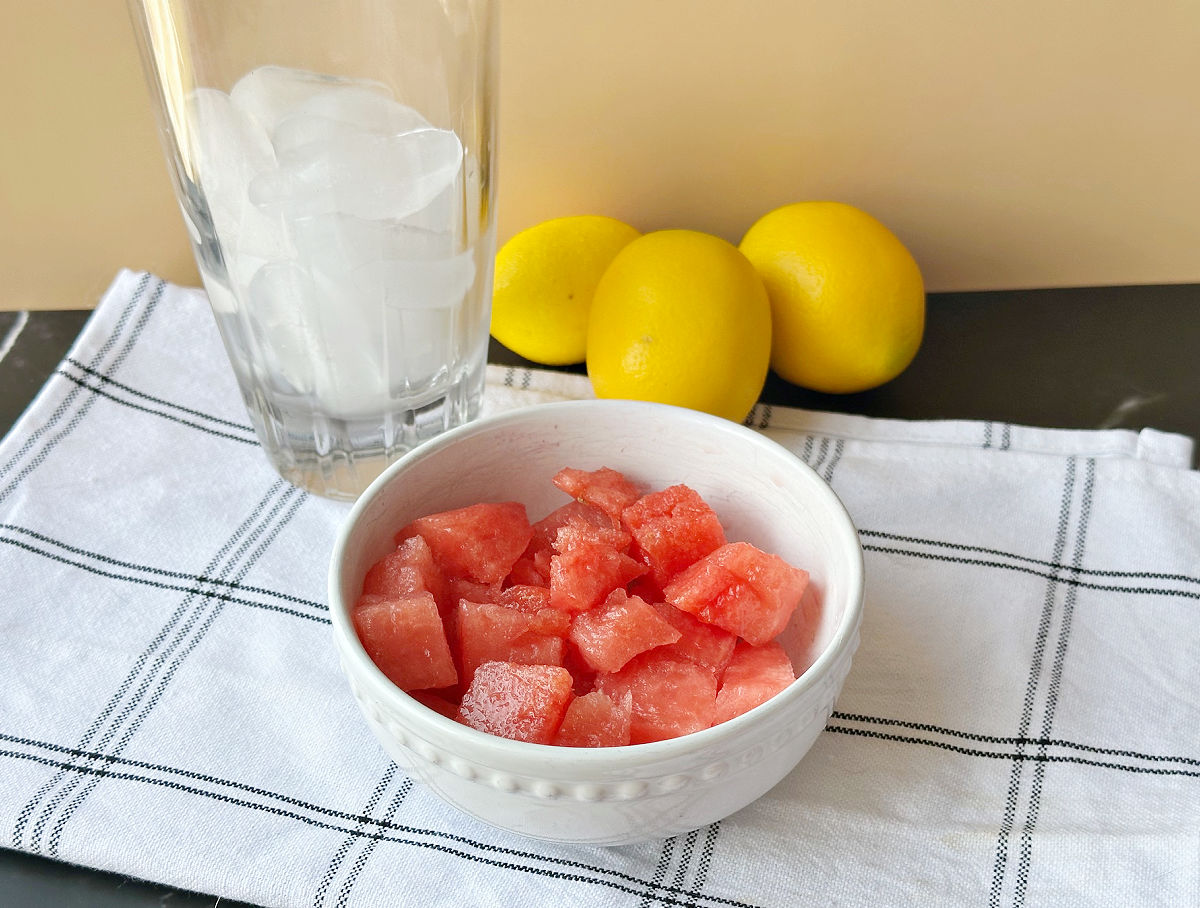 cut up watermelon
