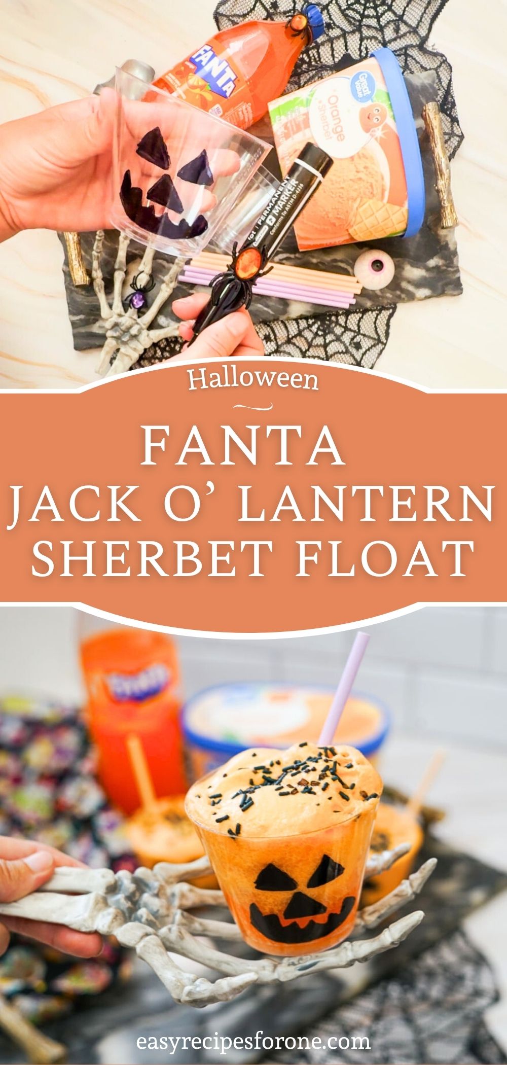 jack o'lantern floats recipe