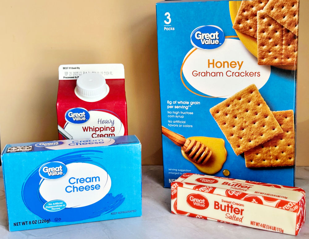 ingredients for No Bake Cheesecake Bites