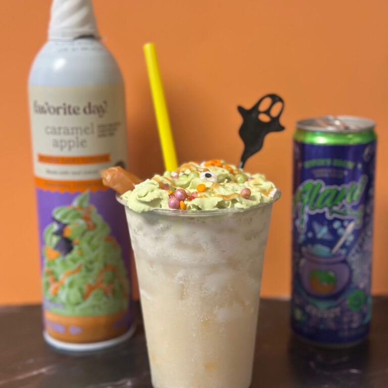 dirty alani witches brew with foam