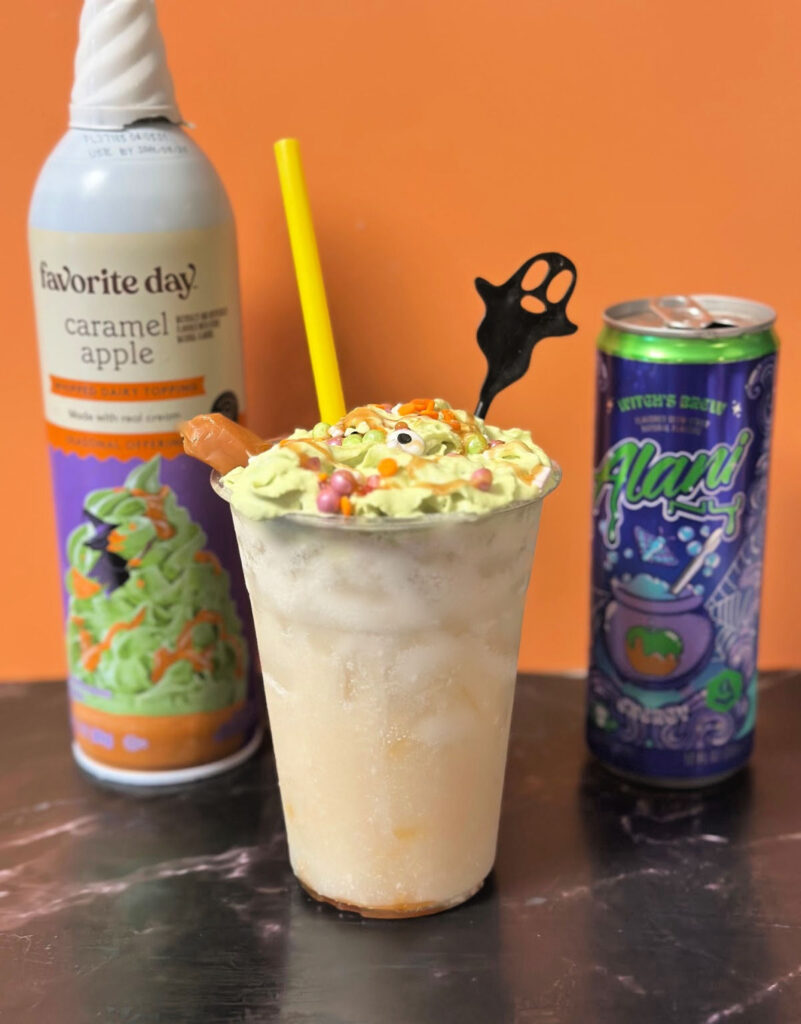 Dirty Alani Witches Brew Drink with straw