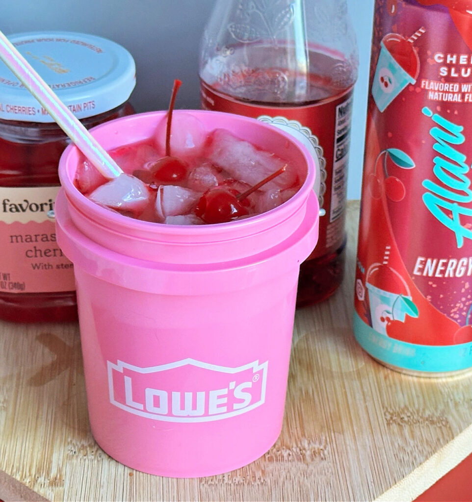 adding maraschino cherries