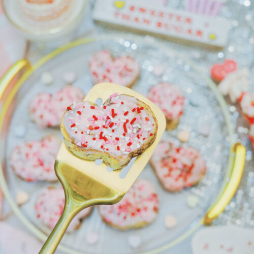 cinnamon rolls on spatula